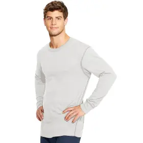 Kmw1-winter Duofold Mens Mid Weight Wicking Crew Neck Top Winter White Large