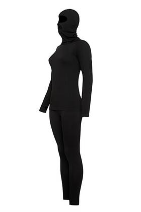 E4m 723518753724 Women S Thermal Long Johns Set With Ski Mask - Cold Weather Base Layer B