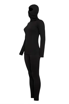 E4m 723518753724 Women S Thermal Long Johns Set With Ski Mask - Cold Weather Base Layer B