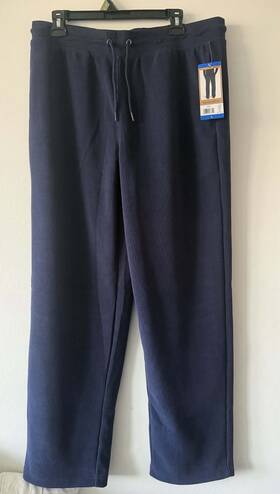 Eddie Bauer 1899651 Mens Thermal Base Layer Pants Blue And Gray Size L
