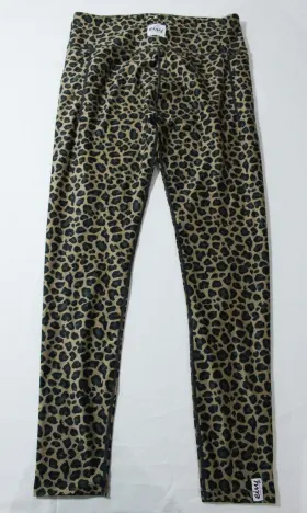 A00402 Eivy Womens Pocket Multifunctional Baselayer Tights Bl1 Leopard Print Large