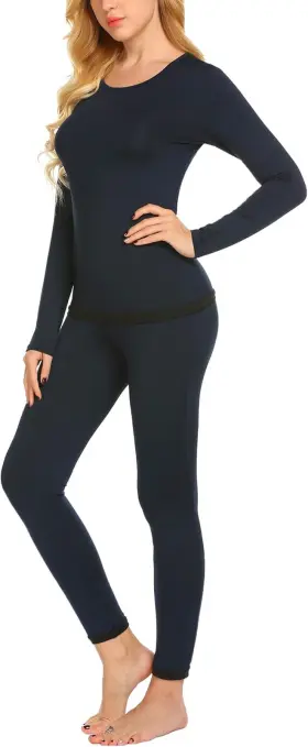Ekouaer 313106624699 Womens Thermal Underwear Sets Long Johns Base Layer Lightweight