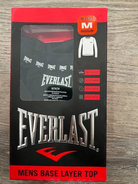 Everlast 636458480837 Mens Base Layer Top Medium- New With Tags