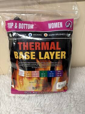 Extreme 081091519152 Thermal Underwear Polar Women Medium Black New In Package
