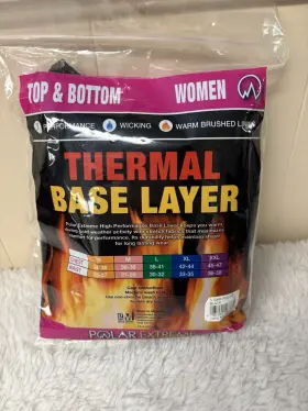 Extreme 081091519152 Thermal Underwear Polar Women Medium Black New In Package