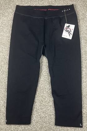 Falke 043876719979 Skiing Comfort 3/4 Thermal Tights Black Women S Xl Base Layer Bottoms New
