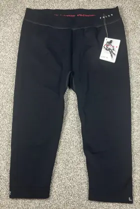 Falke 043876719979 Skiing Comfort 3/4 Thermal Tights Black Women S Xl Base Layer Bottoms New