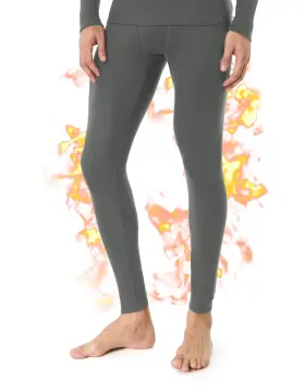 Forvevo 768837775682 Merino Wool Base Layer Mens Bottom Pants 100% Long Johns For