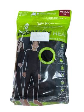 Free Country 194777202405 Unisex Microtech Heat Kids Base Layer Set M Medium 2 Pc