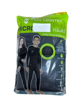 Free Country 194777202443 Microtech Heat Gray Kids Small Unisex Base Layer Set