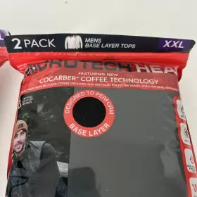 Free Country 194777321786 New Mens 2 Pack Microtech Heat Base Layer Top Size Xxl Retails 60