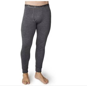 Free Country 194777587366 Pant Base Layer Gray Grid Fleece Wicking Stretch Cozy Mens M By