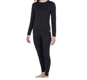 Free Country 194777589148 Long Underwear Black 2-piece Base Layer Set Kids S 5/6 By