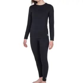 Free Country 194777589179 Kids 2-piece Base Layer Set Size Xl Black