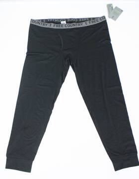 Free Country 4918-1 Microtech Heat Base Layer Pant Mens Large Black Stretch