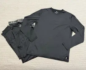 H40mb4918-2s Free Country Mens Microtech Heat Base Layer Top And 2 Pants Size Large