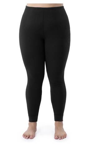 Fruit Of The Loom 196203041237 Womens Thermal Waffle Pant Size Medium 8-10 Black - Nwt