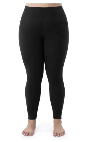 Fruit Of The Loom 196203041237 Womens Thermal Waffle Pant Size Medium 8-10 Black - Nwt