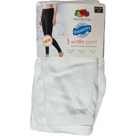 Fruit Of The Loom 196203041244 Womens Xxl 20 Eversoft Waffle Thermal Bottoms Pant White