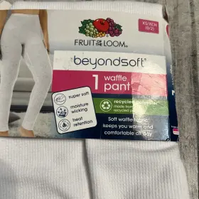 Fruit Of The Loom 196203041374 Waffle Pant Eversoft Womens Size Xs 0/2