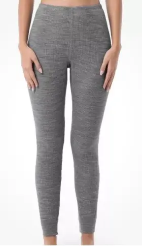 Fruit Of The Loom 196203041510 Womens Eversoft Gray Waffle Pants Long Underwear Thermals Med