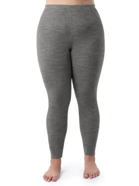 Fruit Of The Loom 196203041534 Womens Eversoft Waffle Thermal Pants Gray Size Xl 16-18