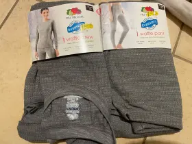 Fruit Of The Loom 196203041541 Waffle Pant And Top Eversoft Womens Size 2xl Xxl 20 Gray New