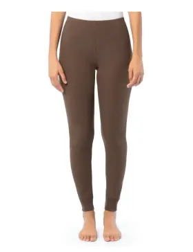 Fruit Of The Loom 196203138869 Womens Xxl 20 Waffle Pants Bottoms Thermal Wicking Brown