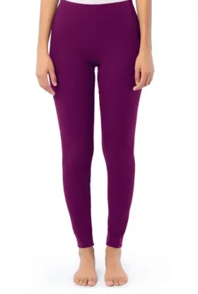 Fruit Of The Loom 196203197897 Womens Recycled Waffle Thermal Bottom Pant Boysenberry Large