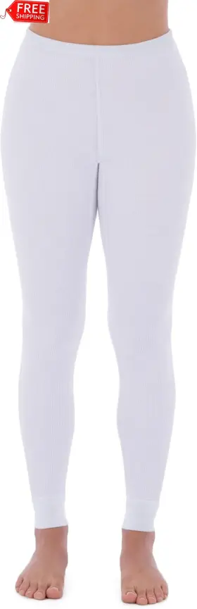 Fruit Of The Loom 445021676668 Womens Micro Waffle Thermal Bottom
