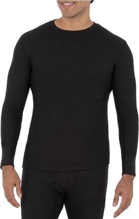 Fruit Of The Loom 445048291264 Mens Recycled Waffle Thermal Underwear Crew Top Sz M No Tags