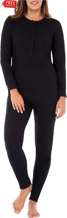 Fruit Of The Loom 445056996915 Womens Micro Waffle Premium Thermal Union Suit