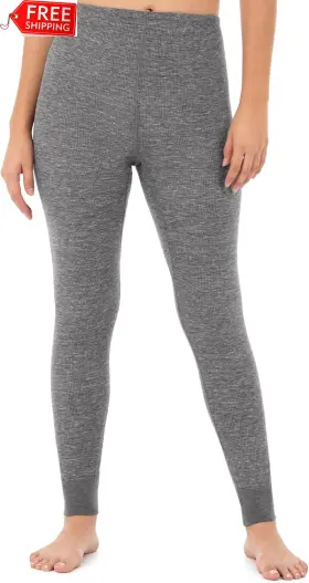 Fruit Of The Loom 726084387614 Womens Micro Waffle Thermal Bottom
