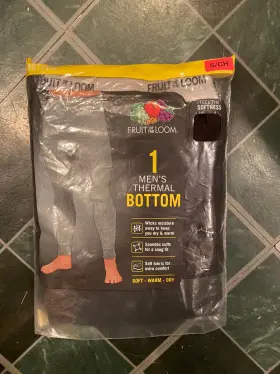 Fruit Of The Loom 761253078122 1 Small Mens Thermal Bottoms New/open Package E2
