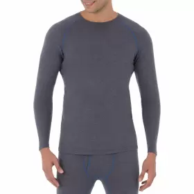 Fruit Of The Loom 761253086066 Mens Breathable Super Cozy Thermal Shirt Grey Size Xl/xg