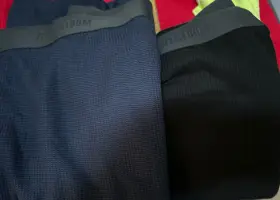 Fruit Of The Loom 761253098663 Big Mens Thermal Bottoms 2 Pack Size 5xl Black And Blue