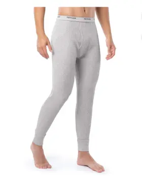 Fruit Of The Loom 761253154772 Men S Size M 32-34 Thermal Pants Waffle Fabric Light Grey