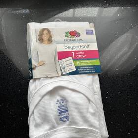 Fruit Of The Loom 761253226264 Womens White Thermal Top Beyond Soft Xxl 20