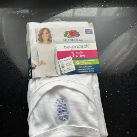 Fruit Of The Loom 761253226264 Womens White Thermal Top Beyond Soft Xxl 20