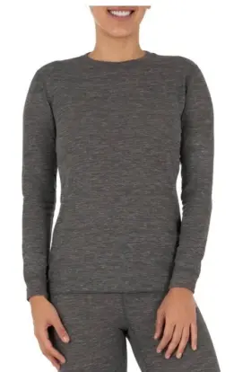 Fruit Of The Loom 761253226349 Womens Crewneck Thermal Underwear Top 3xl 22