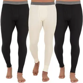 Fruit Of The Loom 761253250894 Mens Recycled Premium Waffle Thermal Underwear Long Johns Bottom 1 2 3 A