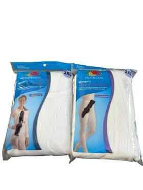 Fruit Of The Loom 761253451444 New Thermal Underwear Set Women Size Xxl Top Bottoms White Nos