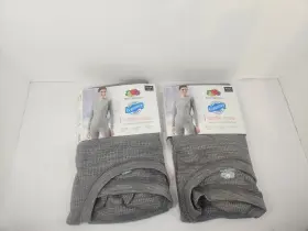 Flll51gp Fruit Of The Loom Womens Eversoft Waffle Thermal Top Crew 2pk Gray Xs/xch