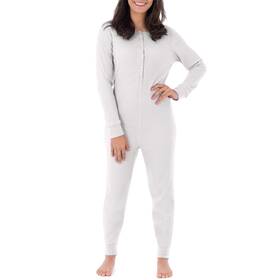 Fruit Of The Loom Wrt20996 Womens Micro Waffle Premium Thermal Union Suit White 3x