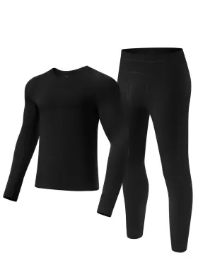 Gmt006 Gagli Thermal Underwear For Men - Long Johns With Fleece Lined Winter Warm Base Lay