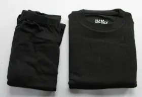 M2th-480bk Galaxy By Harvic P/m2th-480bk/s Mens Lightweight 2-piece Thermal Set Ej2 Black Small