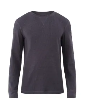 George 887512244869 Men S 3xl Long Sleeve Thermal Crew Tee Top Super Soft Charcoal Heather