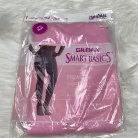 Gildan 846676099920 New Womens Smart Basics Premium Thermal Bottom Ankle Length Small Pink