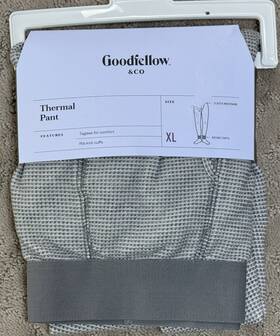 Goodfellow 196761571245 And Co Mens Size Xl Long Johns Thermal Pants Heather Gray Rib Cuffs