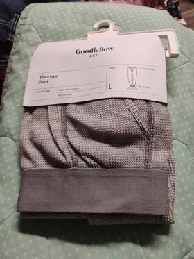 Goodfellow 196761571474 And Co Thermal Pant Size L Heather Gray